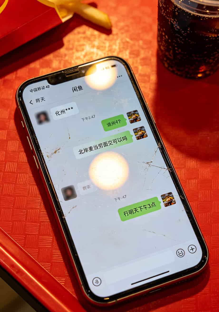 化州人别再被坑了!实测“共享主卡流量”一年省下500块 闲鱼聊天记录截图,显示化州同城交易的对话