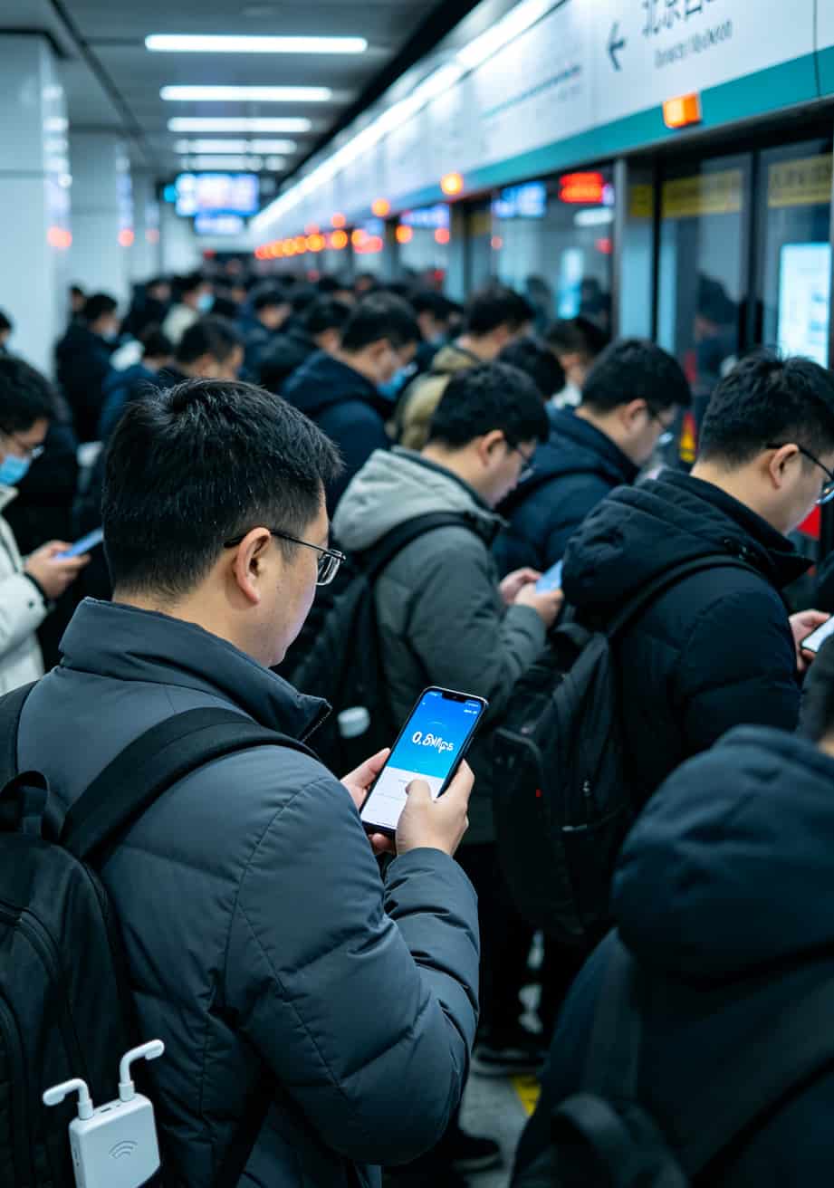 19.9移动流量卡,我花3个月踩完坑,你现在看还来得及 西二旗地铁站晚高峰信号拥堵实况