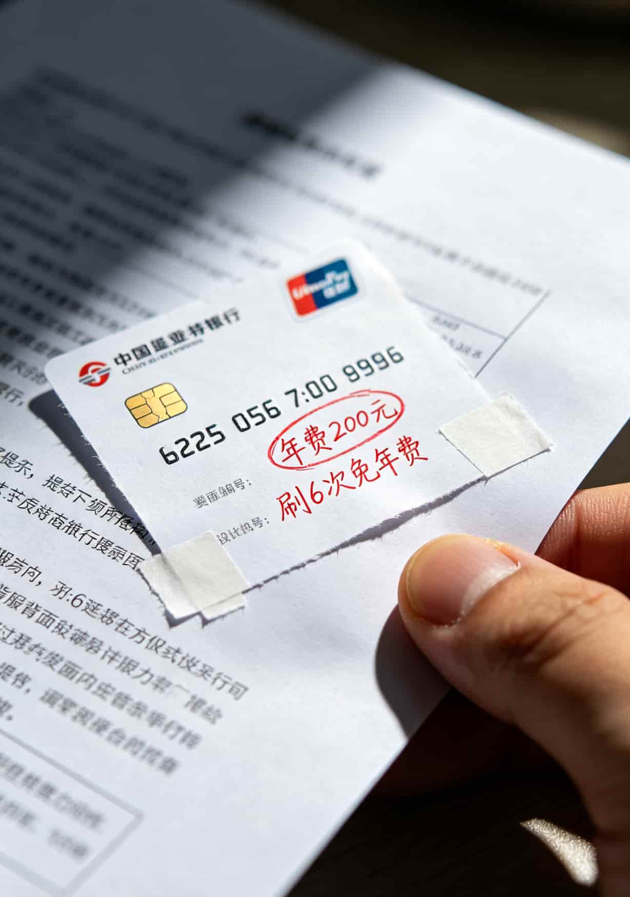 办个校园卡踩了4次坑,才发现办理流量卡需要什么(附学生实测) 信用卡年费条款小字提示截图