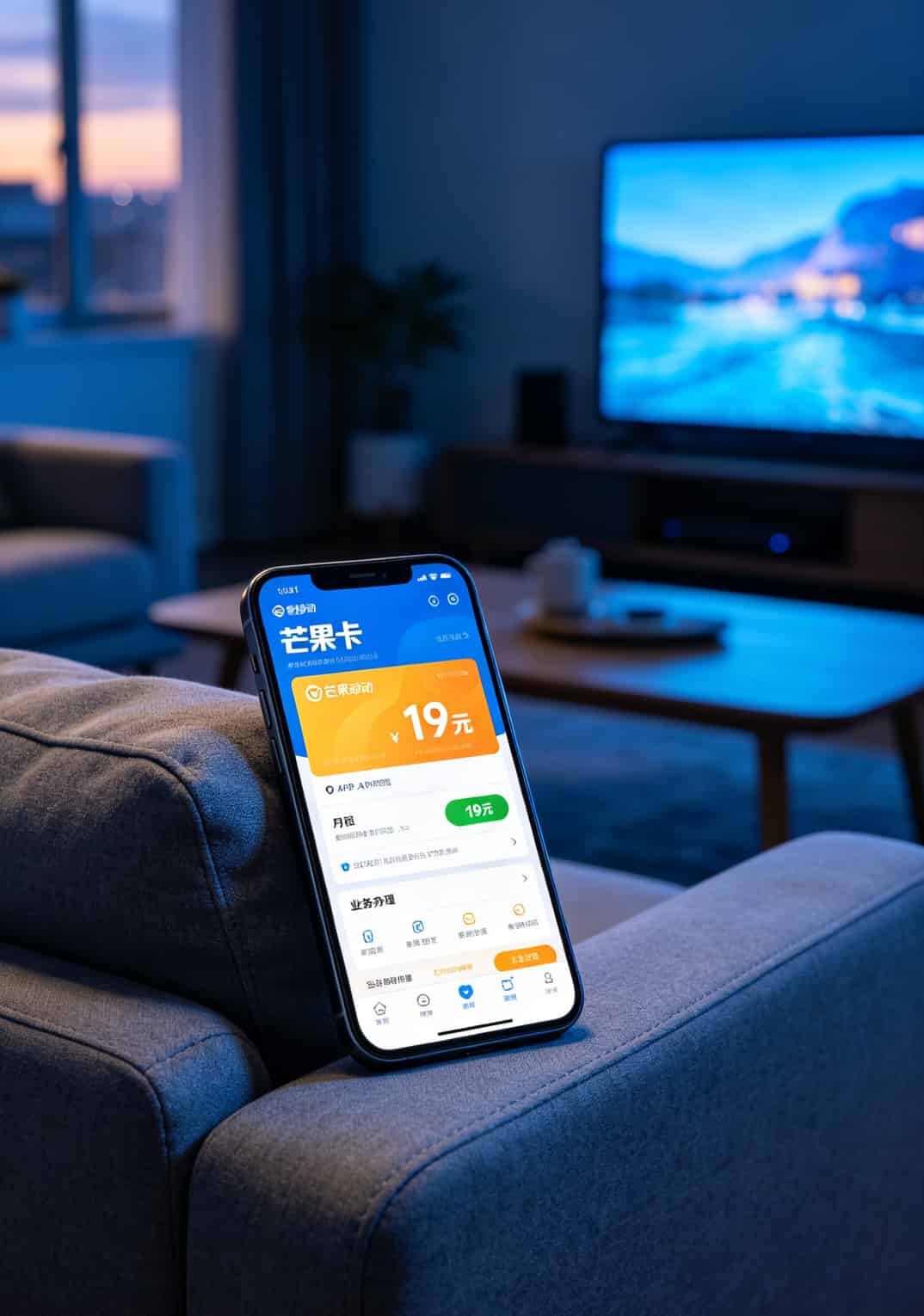 跑了11张卡才敢说真话:不限量流量卡哪个好哪里能办理?答案都在这了 移动官方APP中芒果卡的办理界面