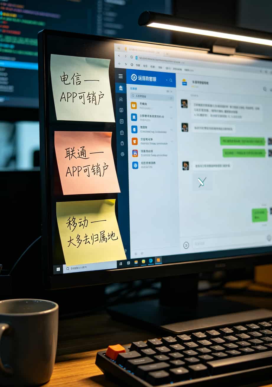 华为随身WiFi配卡血泪史:E5375/C5/WiFi3用户必看,办理流量卡流量卡入口这样选不踩坑 运营商销户政策对比表,电信联通支持线上销户,移动多数需归属地
