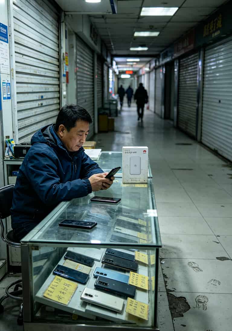华为随身WiFi到底配什么卡?200gb流量是什么卡?我换了7张卡踩坑总结 北京中关村e世界电子城冷清的柜台